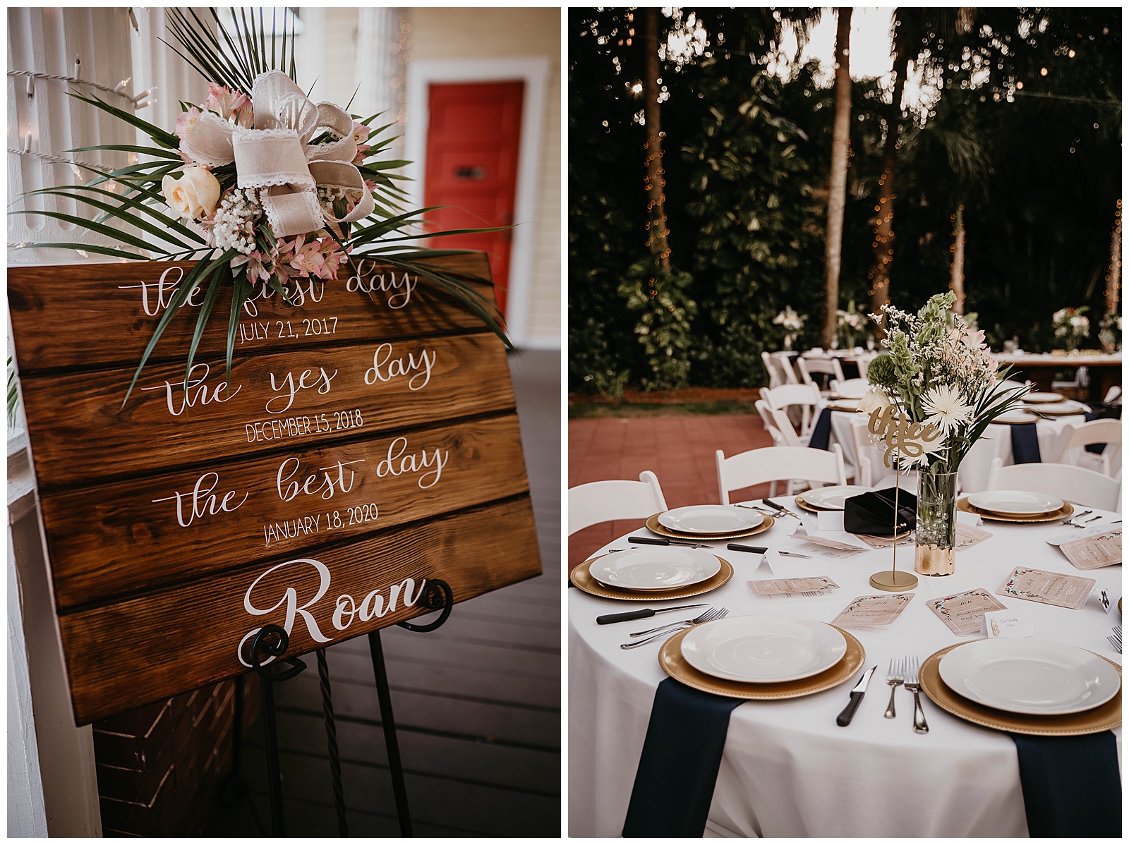 Wedding Reception Details at the Heitman House