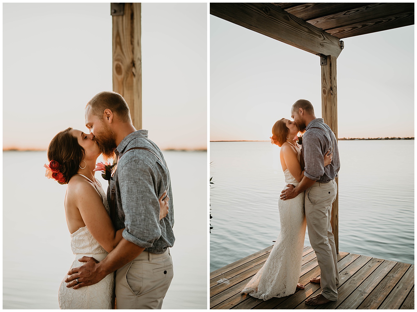 Islamorada Beach Wedding Ceremony First Kiss Photography