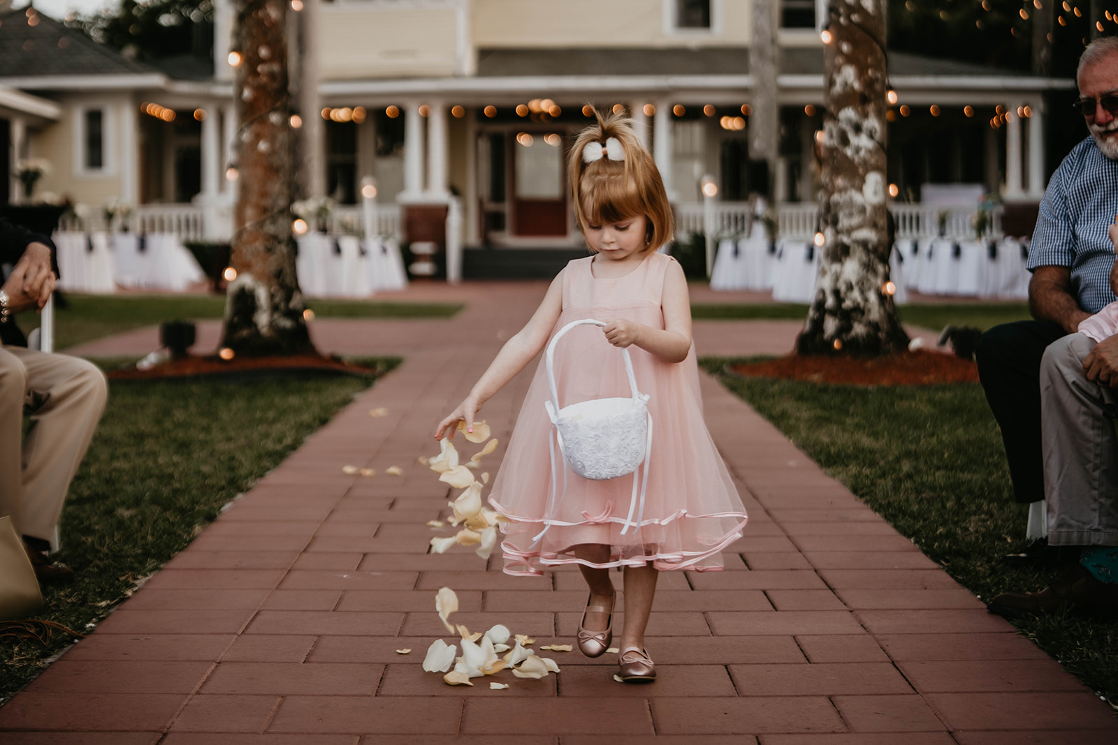 Flower Girl Wedding Ceremony Photography at the Heitman House