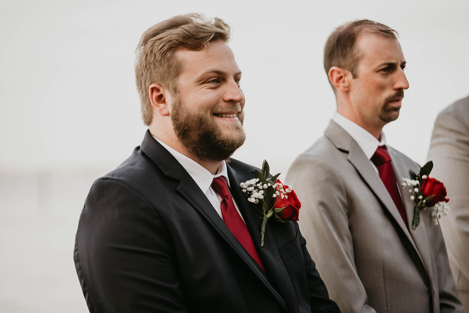 Groom Reaction Wedding Ceremony Photography