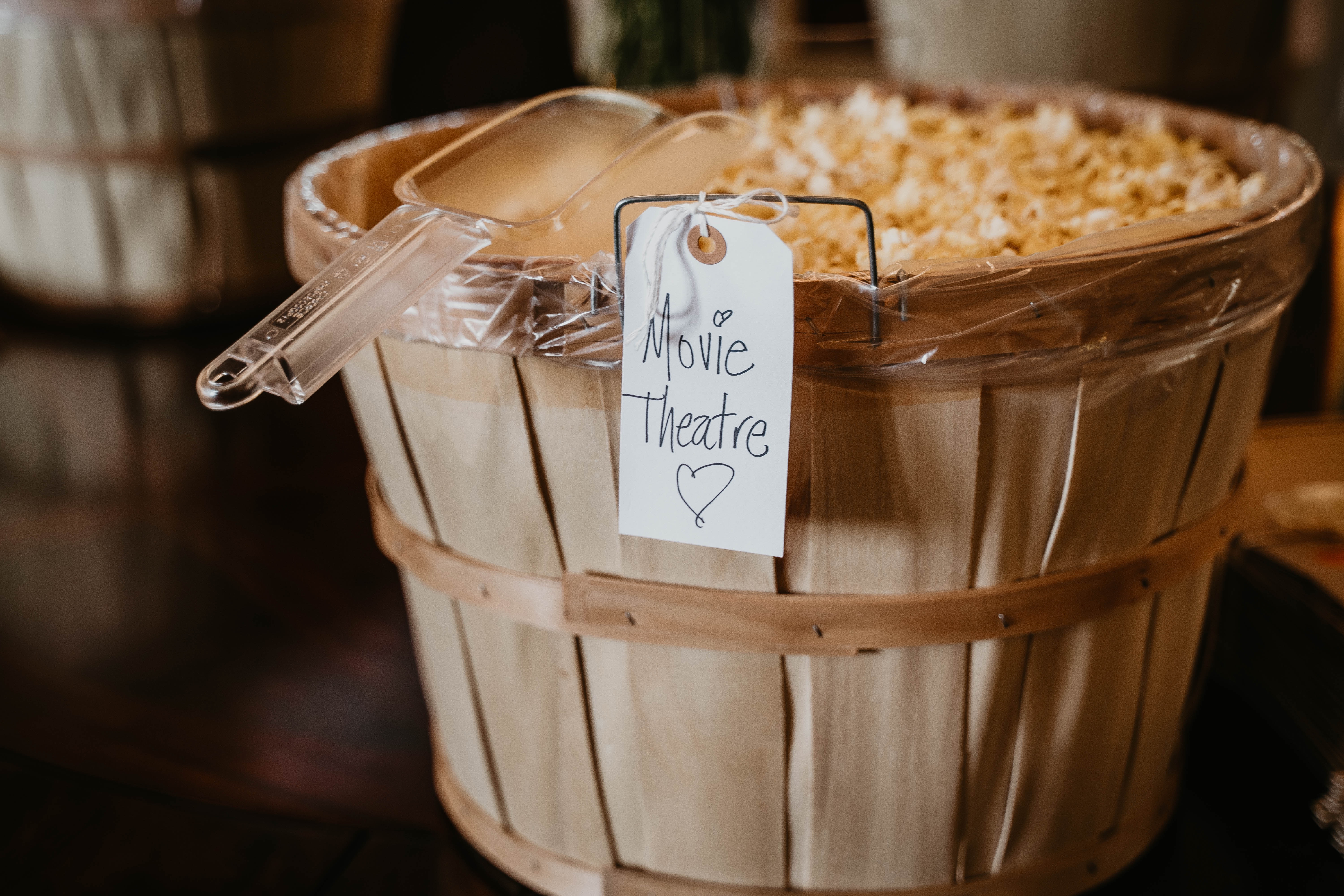 Popcorn Favors Wedding Reception Details at the Heitman House