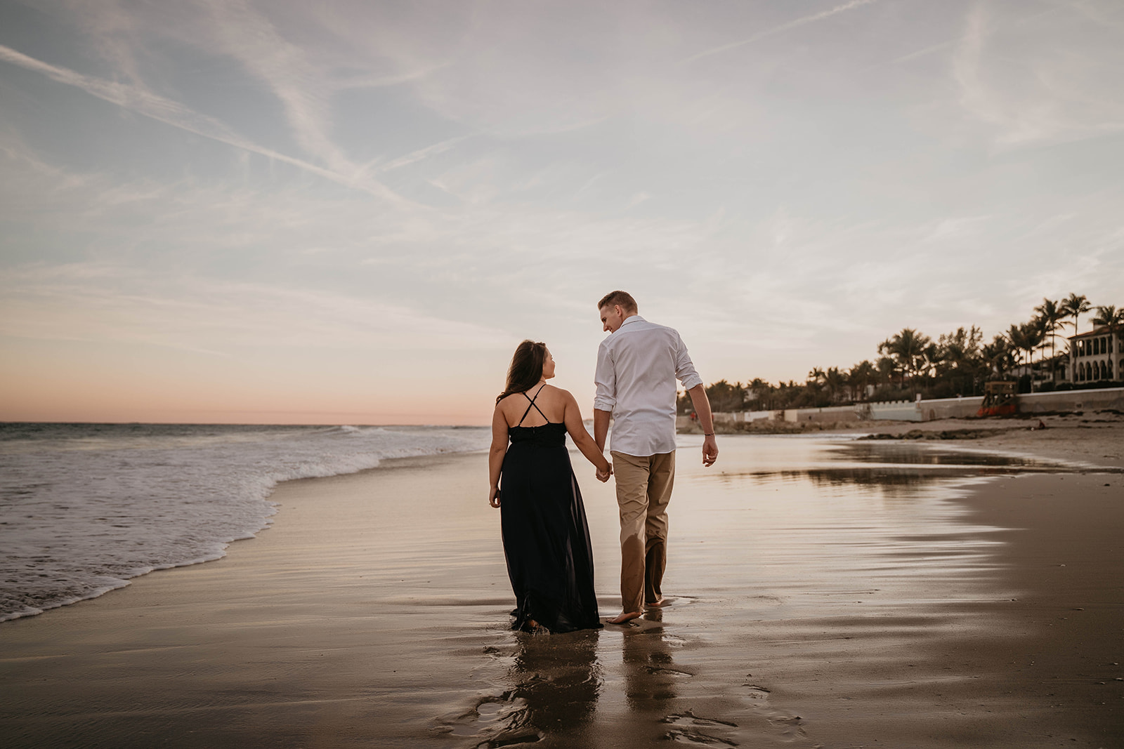 Florida Beach Sunset Engagement Photography