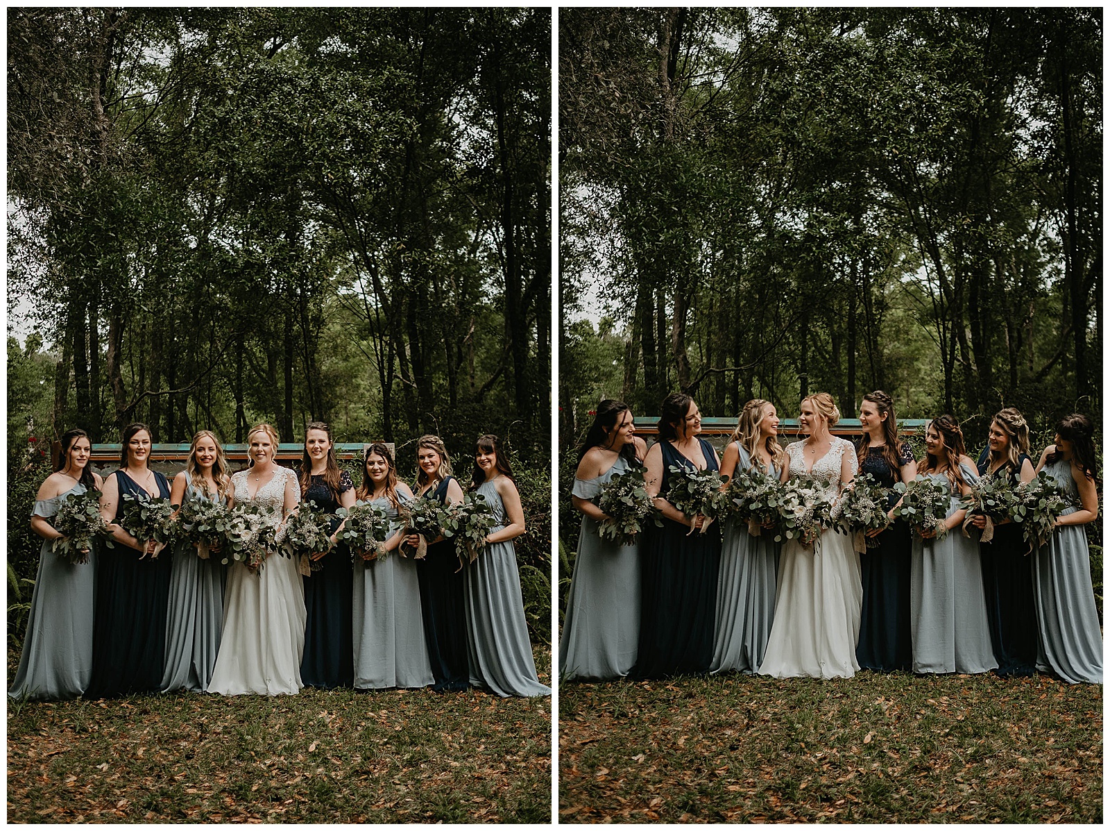 Rustic Bridal Party Wedding Portrait Photography
