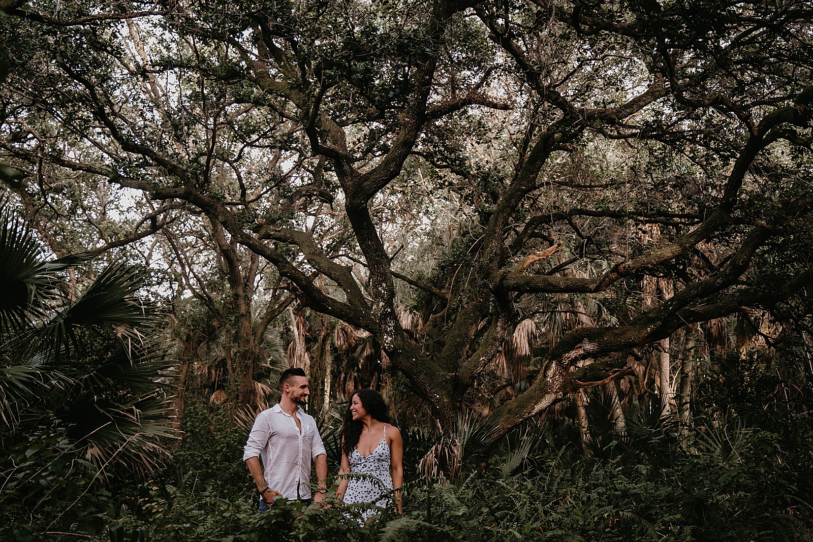 Delray Oaks Engagement Session captured by West Palm Beach Engagement Photographer, Krystal Capone Photography