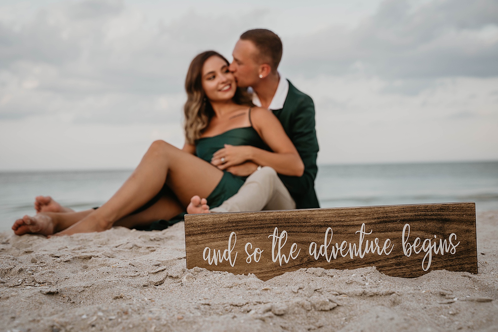 Palm Beach Engagement Session Couple in Green by West Palm Beach Engagement Photographer, Krystal Capone Photography