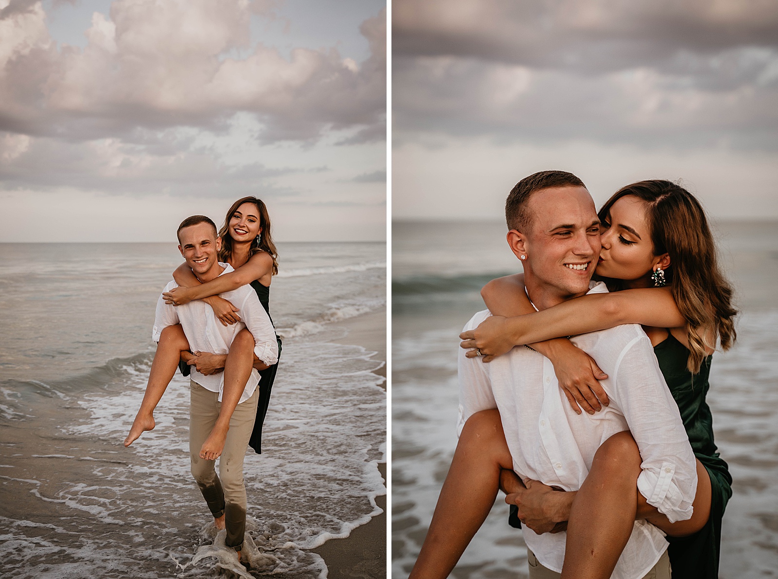 Palm Beach Engagement Session Couple in Green by West Palm Beach Engagement Photographer, Krystal Capone Photography