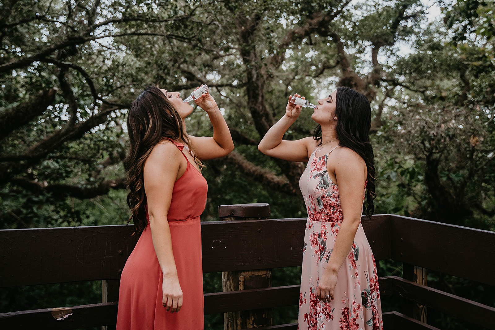 Whimsical LGBTQ Engagement in Tree Tops Park Captured by West Palm Beach Engagement Photographer, Krystal Capone Photography.