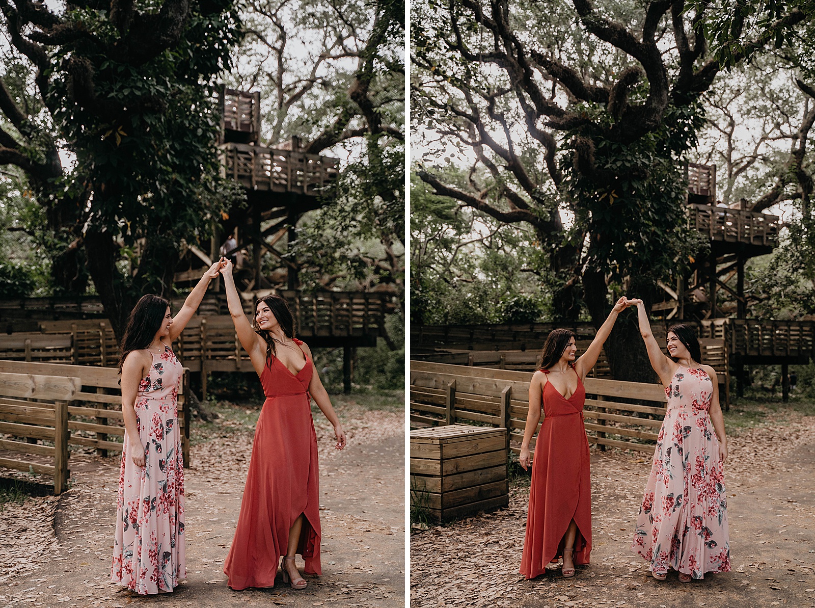 Whimsical LGBTQ Engagement in Tree Tops Park Captured by West Palm Beach Engagement Photographer, Krystal Capone Photography.