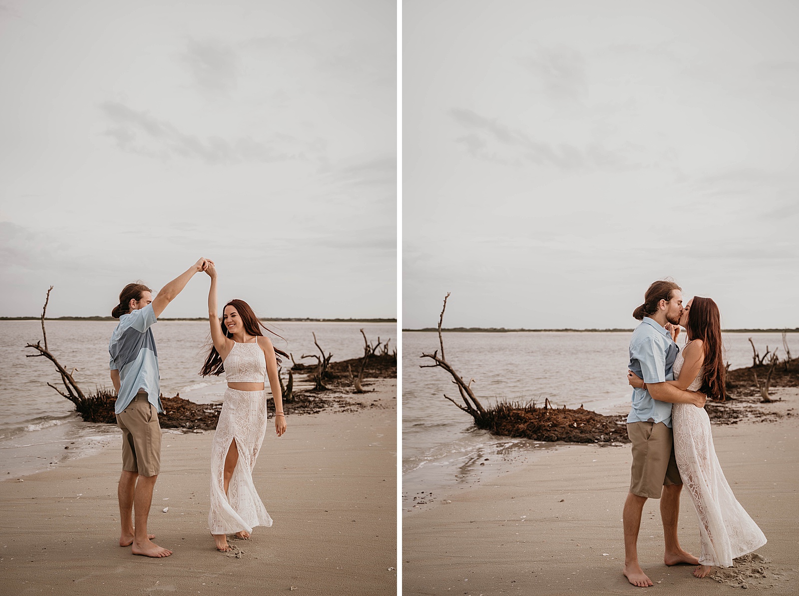 Ponce Inlet Engagement Photos captured by South Florida Engagement Photographer, Krystal Capone Photography