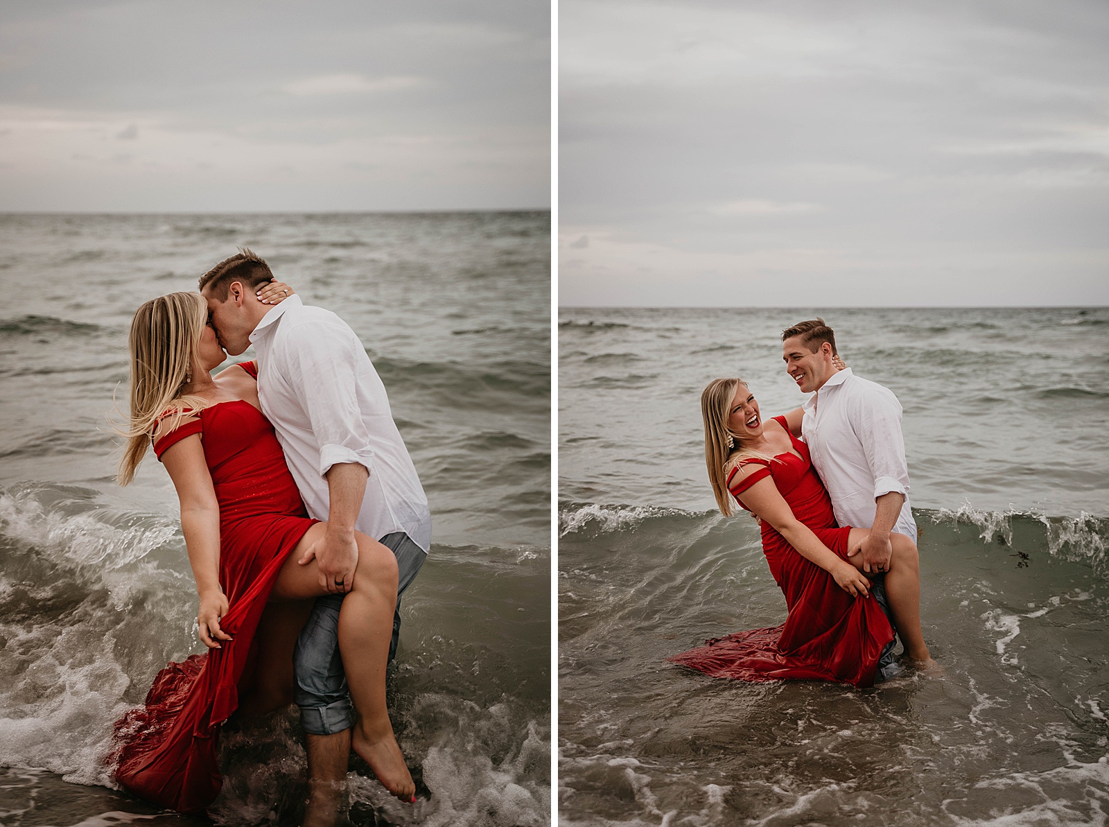 Bold Palm Beach Engagement Session captured by West Palm Beach engagement photographer, Krystal Capone Photography
