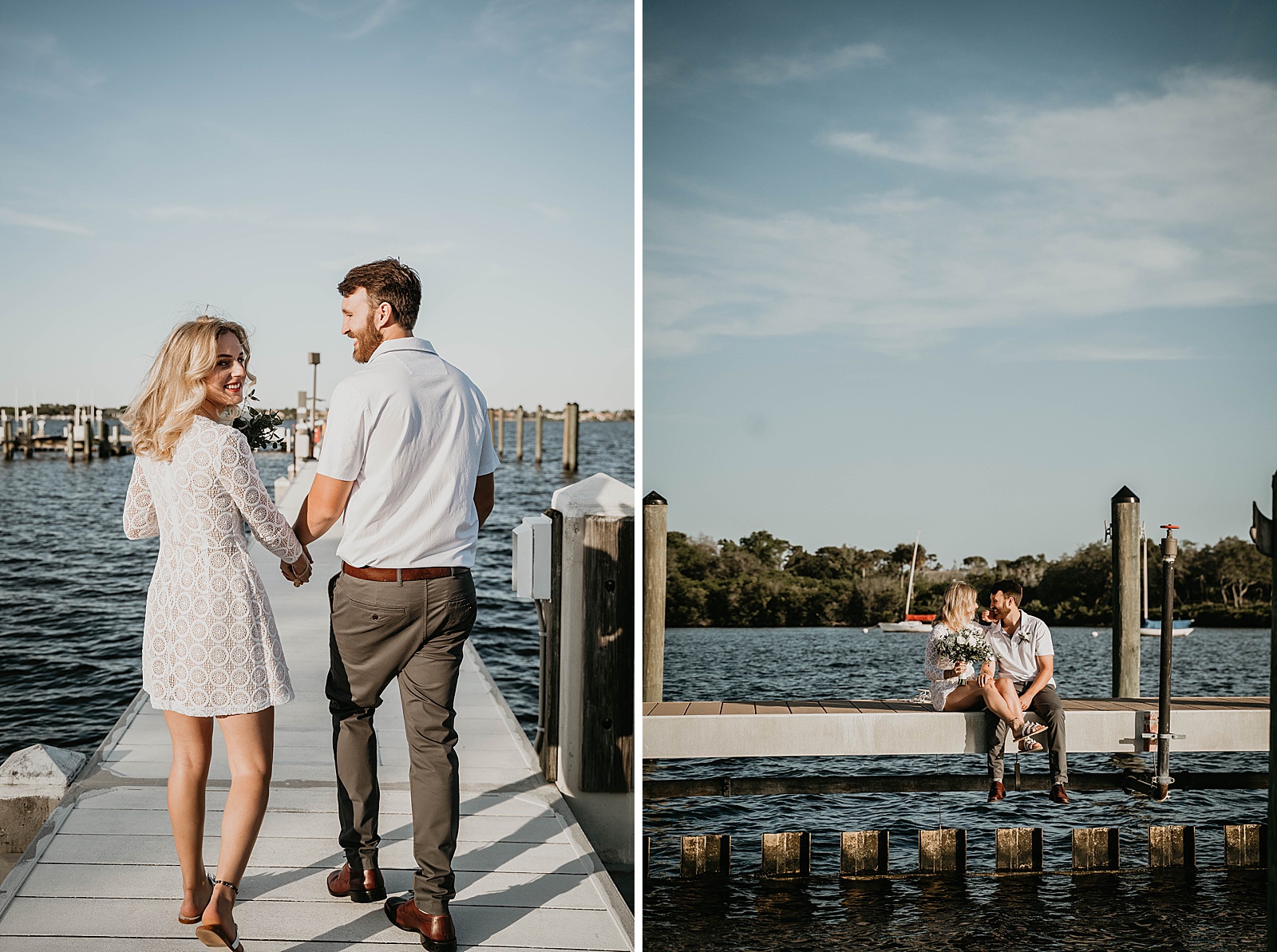 South Florida Waterfront Elopement bride and groom portrait captured by South Florida Elopement Photographer, Krystal Capone Photography
