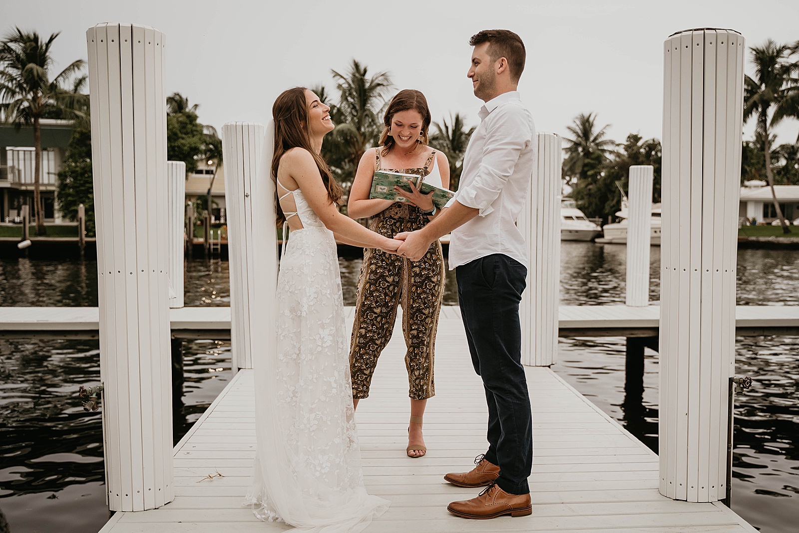 Intimate Fort Lauderdale Elopement Ceremony captured by South Florida Elopement Photographer, Krystal Capone Photography