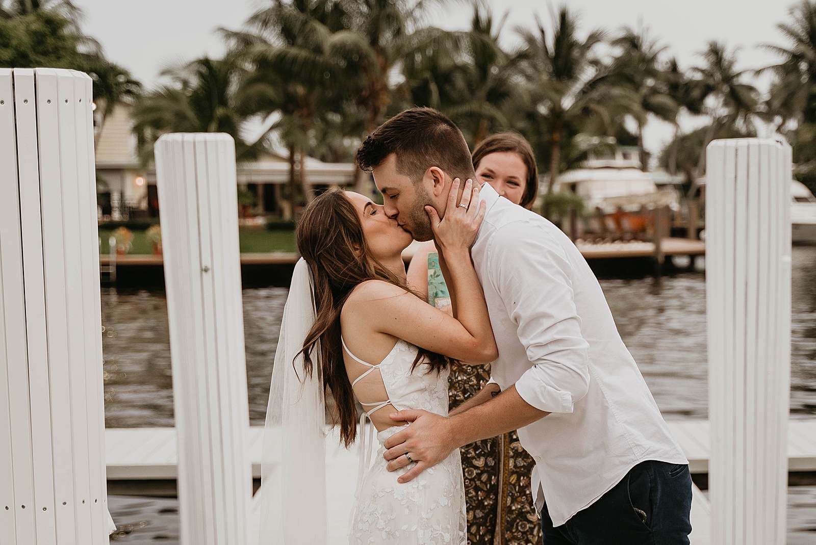 Intimate Fort Lauderdale Elopement Ceremony captured by South Florida Elopement Photographer, Krystal Capone Photography