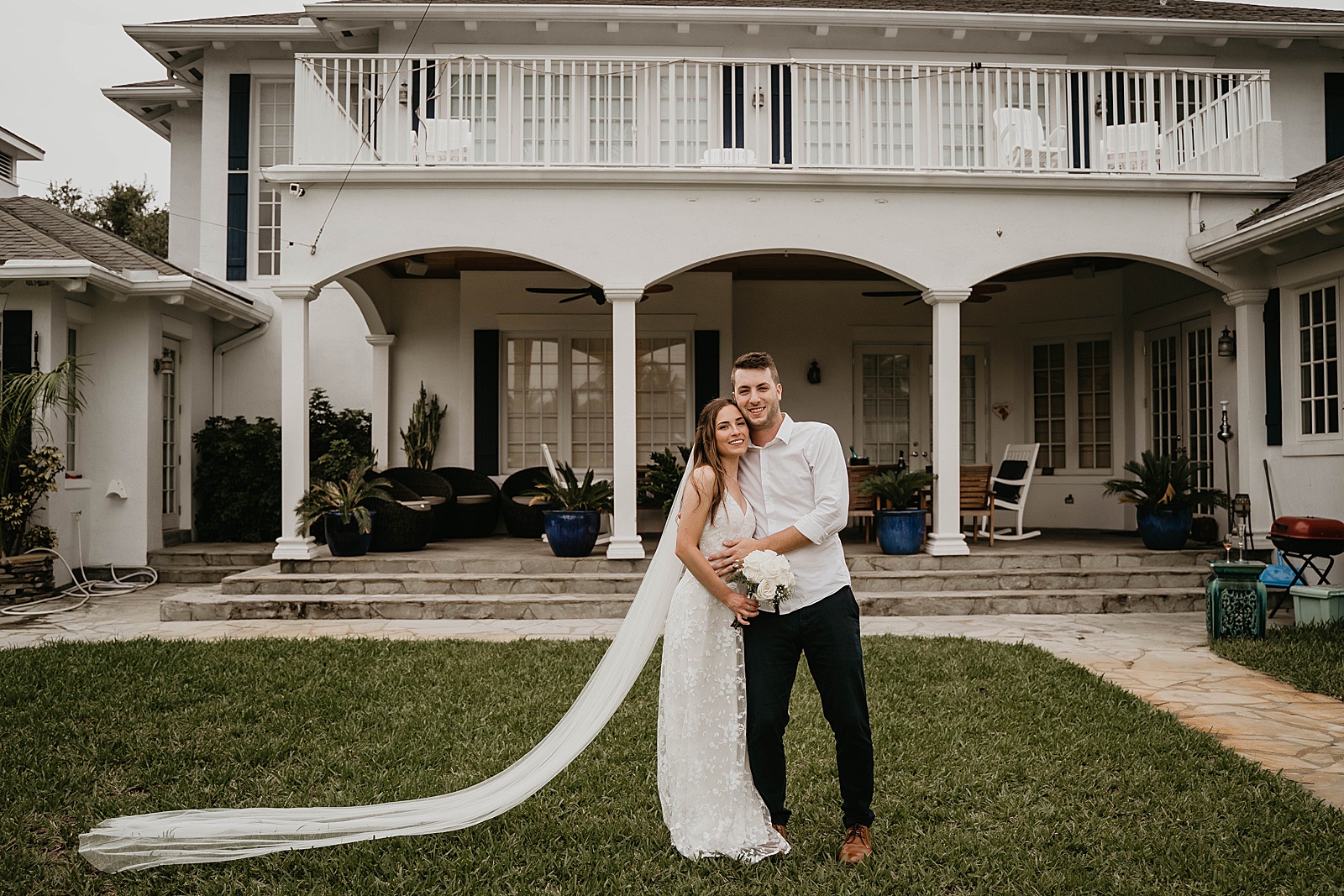 Intimate Fort Lauderdale Elopement Bride and Groom Portrait captured by South Florida Elopement Photographer, Krystal Capone Photography