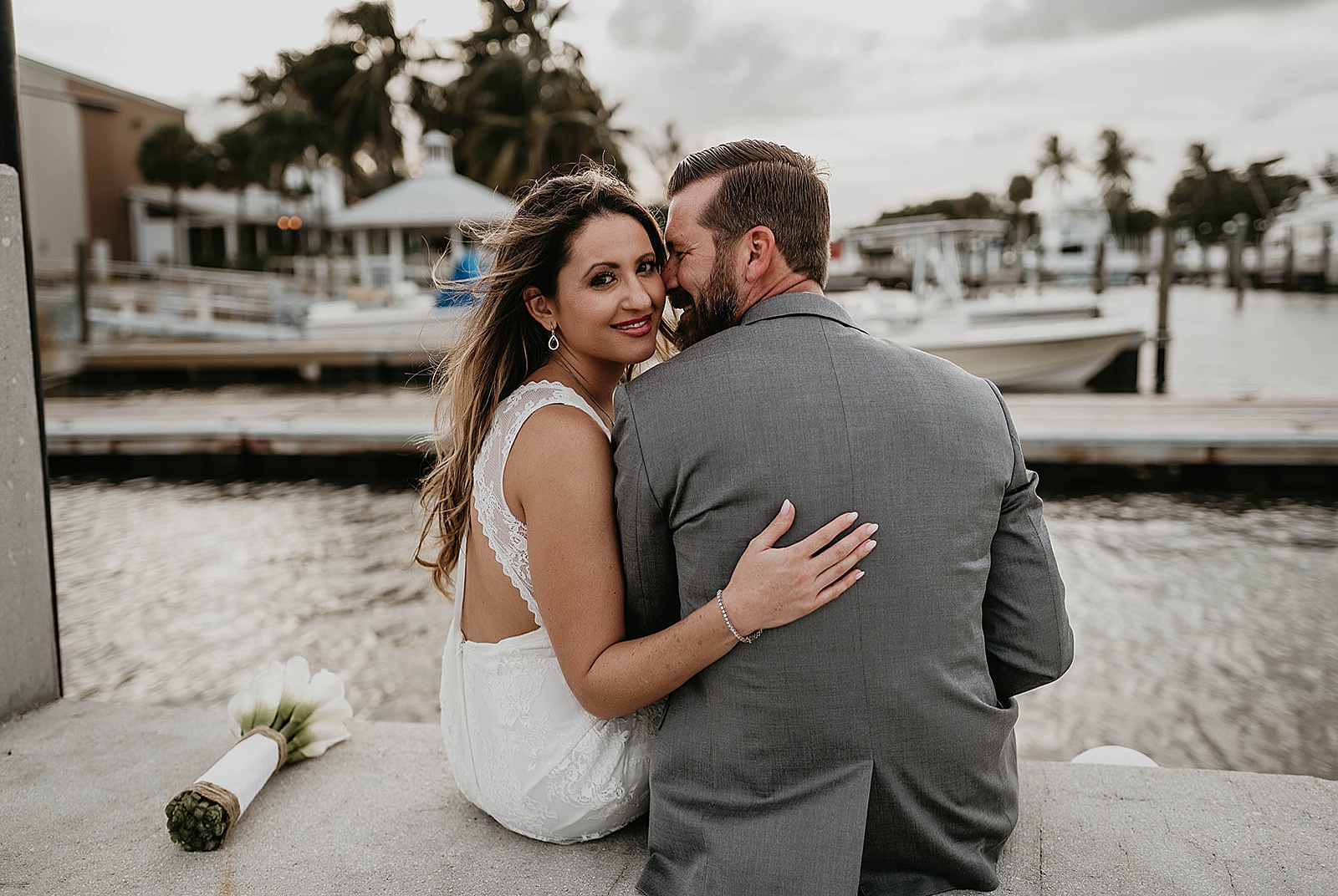 Waterfront Jupiter Florida Wedding Captured by South Florida Wedding Photographer, Krystal Capone Photography