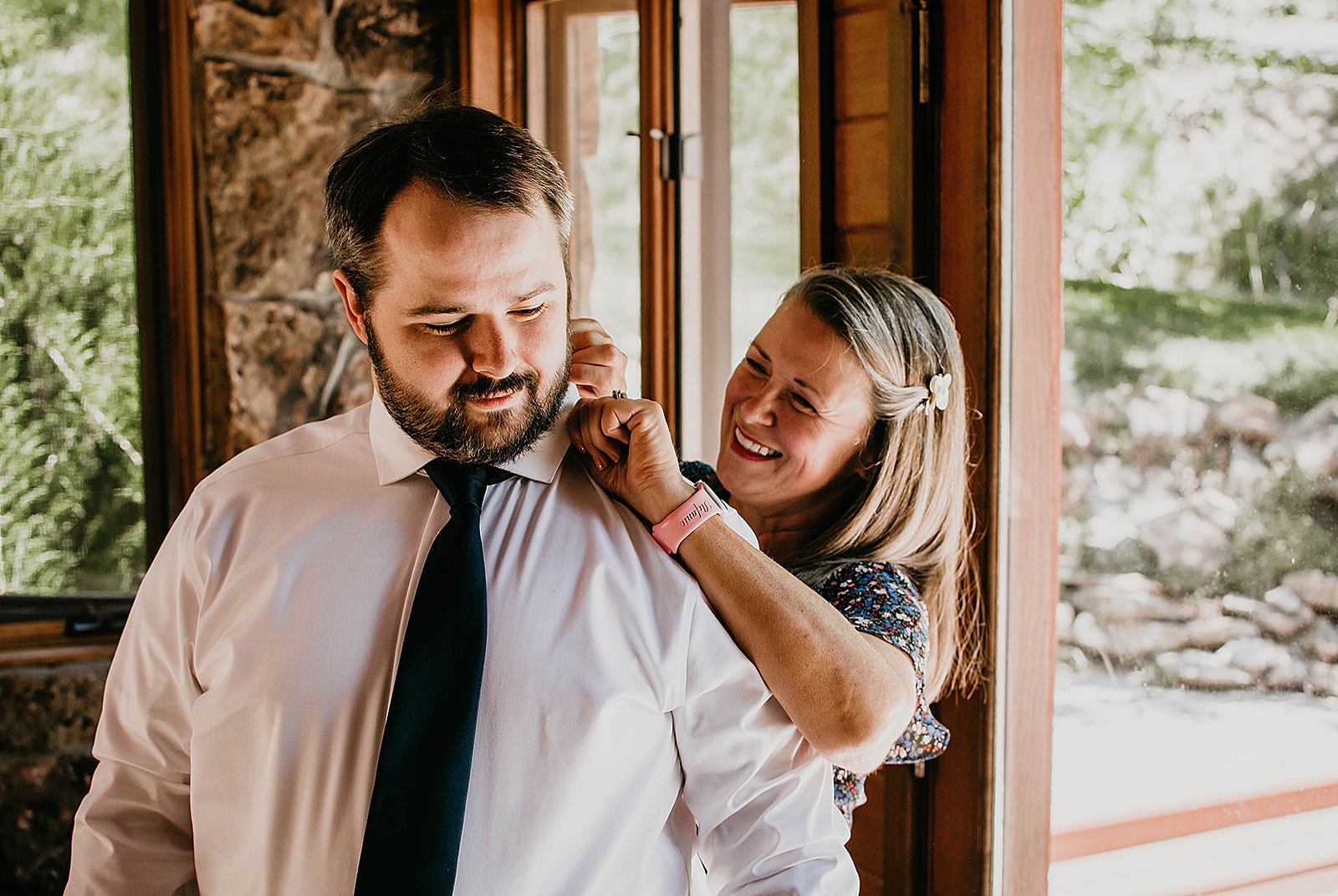 Rustic Colorado Elopement Groom Getting Ready by Krystal Capone Photography