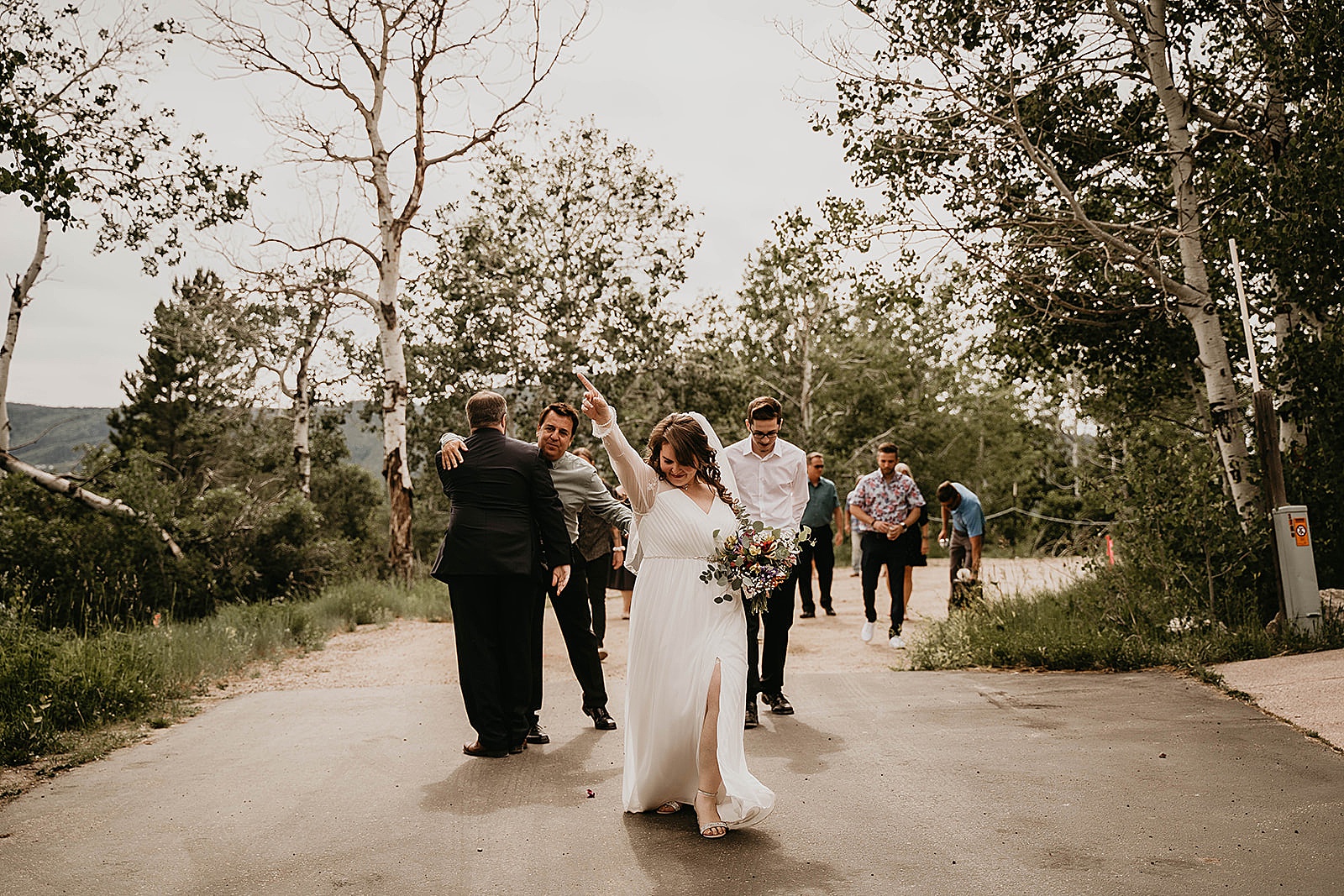 Rustic Colorado Elopement Ceremony Just Married by Krystal Capone Photography