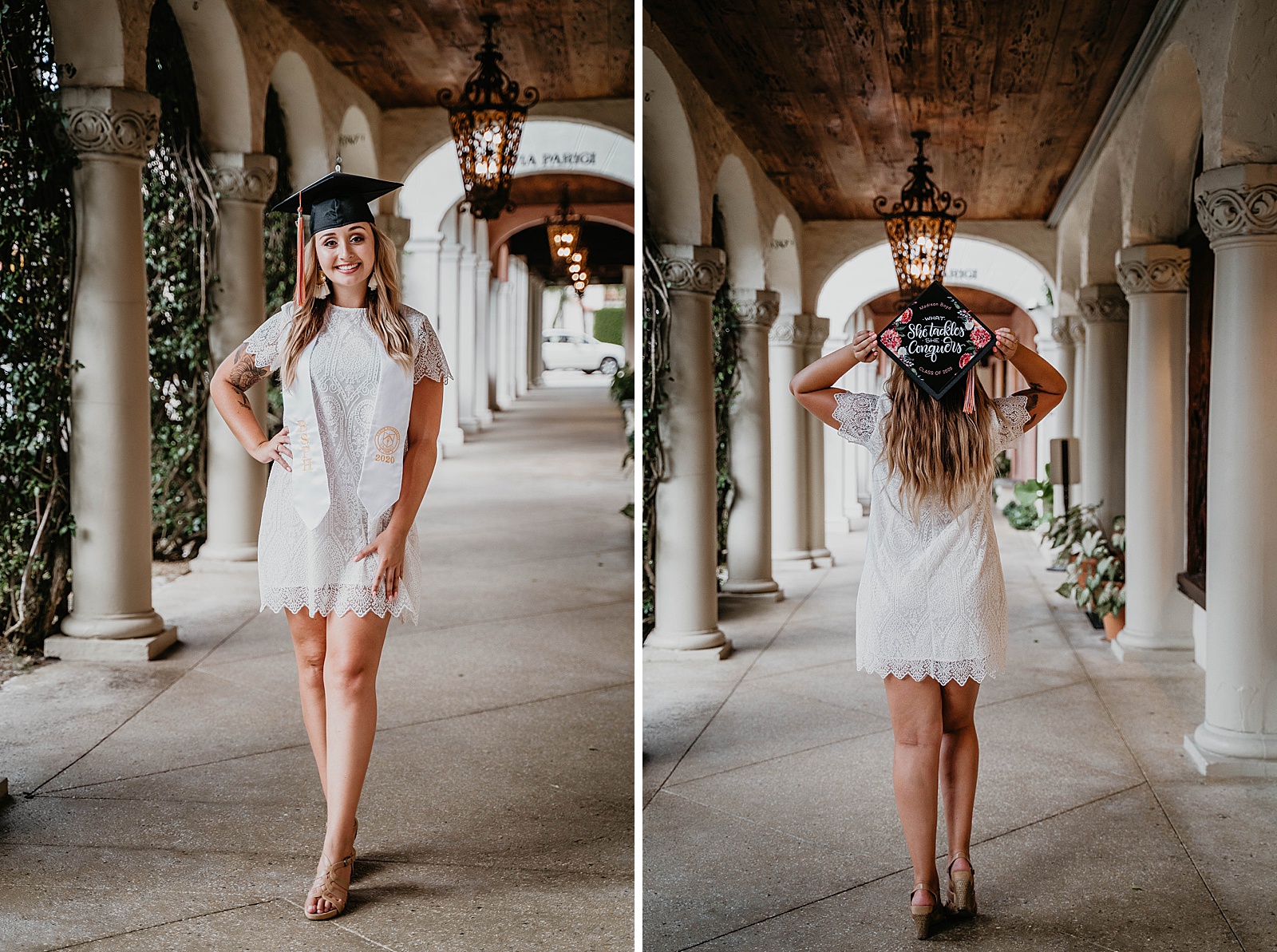 Worth Ave Graduation Photos captured by South Florida Portrait Photographer, Krystal Capone Photography