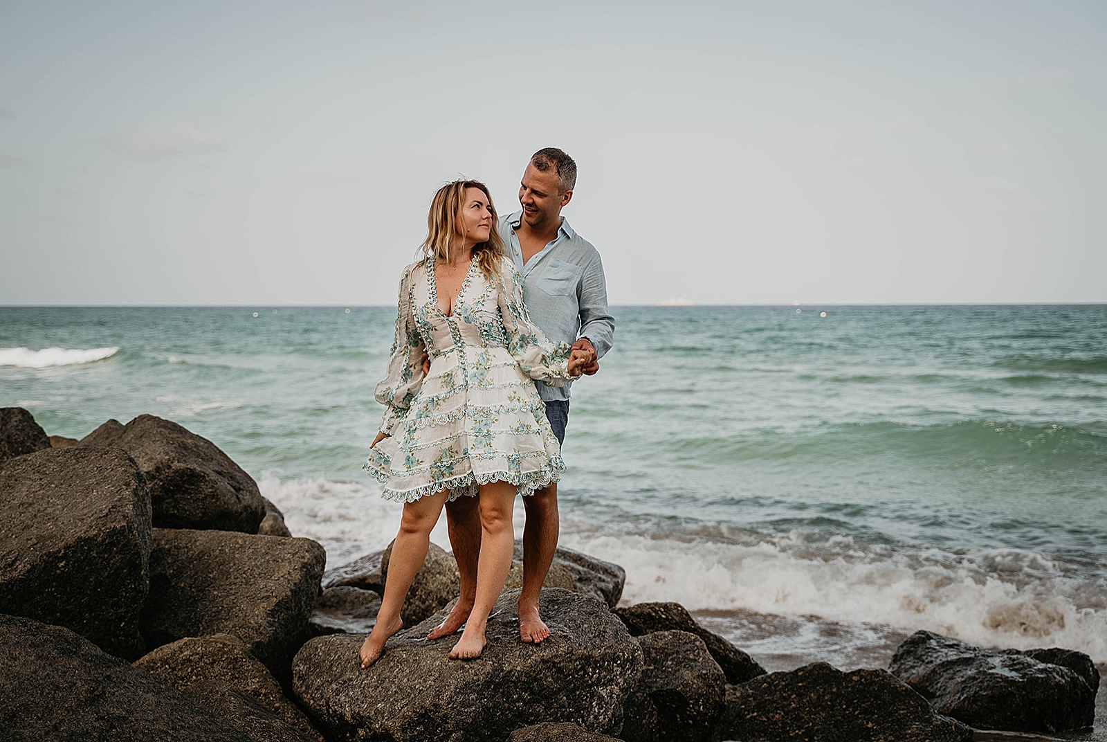 Steamy anniversary photos captured by South Florida couples photographer, Krystal Capone Photography