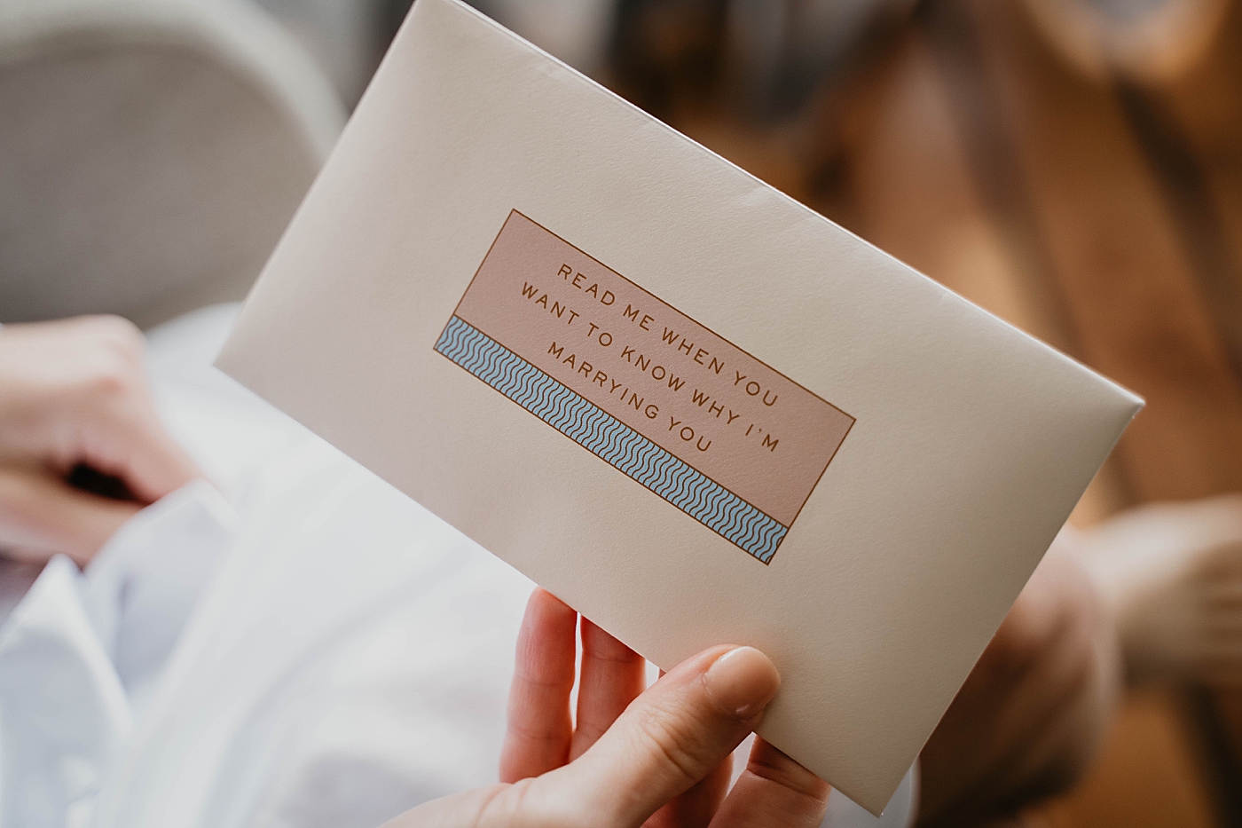 Exchanging Letters detail shot Waterstone Resort and Marina Wedding captured by South Florida Wedding Photographer Krystal Capone Photography