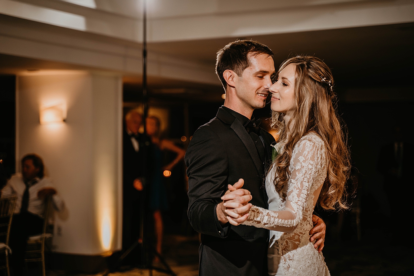 First Dance closeup Waterstone Resort and Marina Wedding captured by South Florida Wedding Photographer Krystal Capone Photography