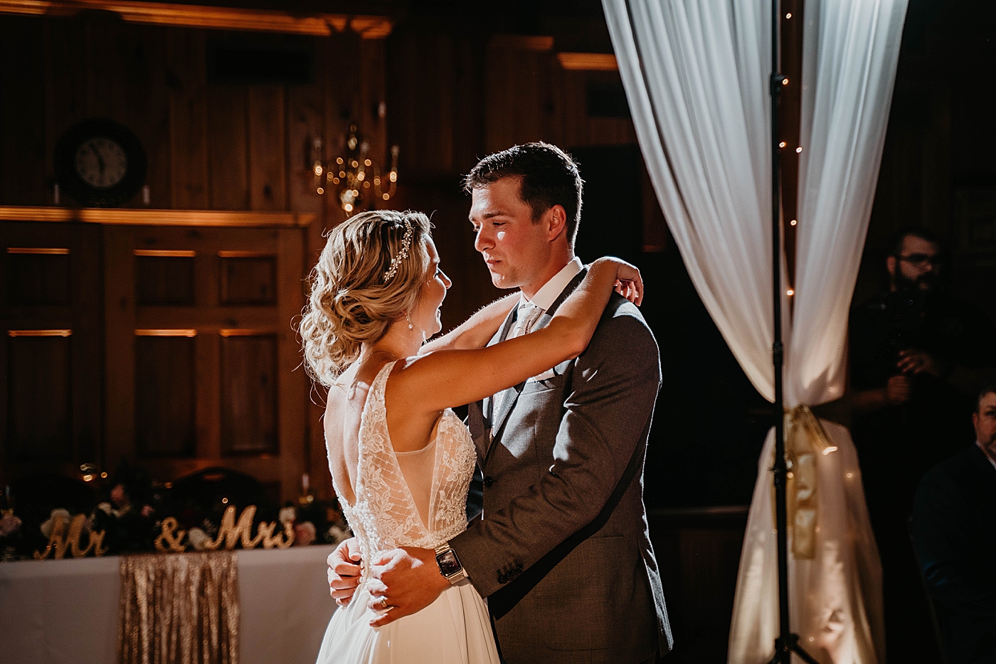 Bride and Groom first dance The Estate on the Halifax Wedding Photography captured by South Florida Wedding Photographer Krystal Capone Photography 
