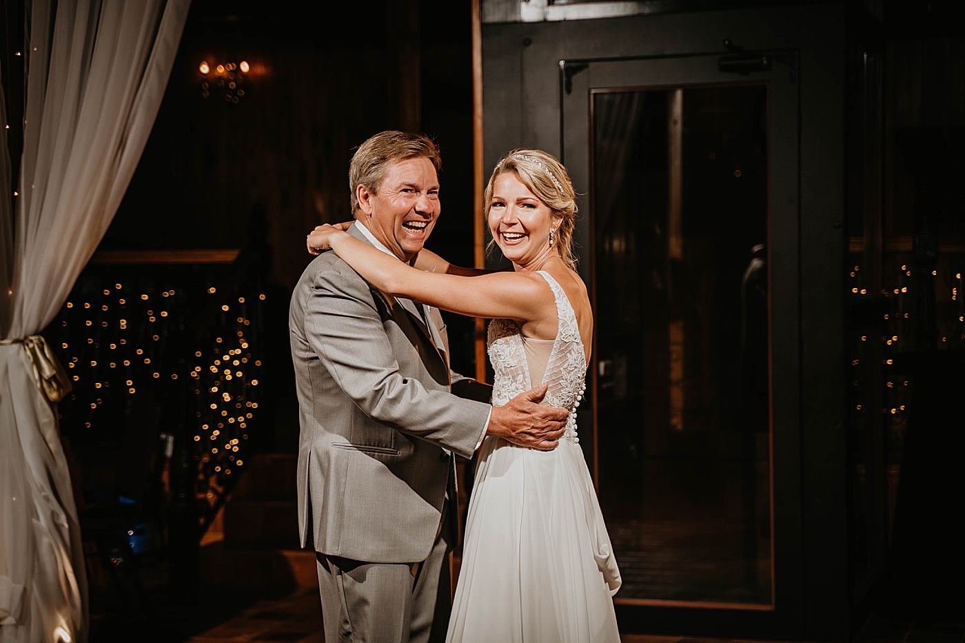 Father daughter dance The Estate on the Halifax Wedding Photography captured by South Florida Wedding Photographer Krystal Capone Photography 