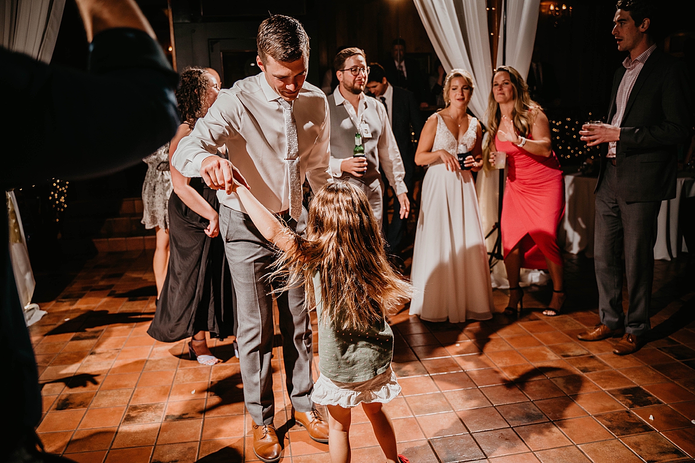 Groom dancing at Reception The Estate on the Halifax Wedding Photography captured by South Florida Wedding Photographer Krystal Capone Photography 