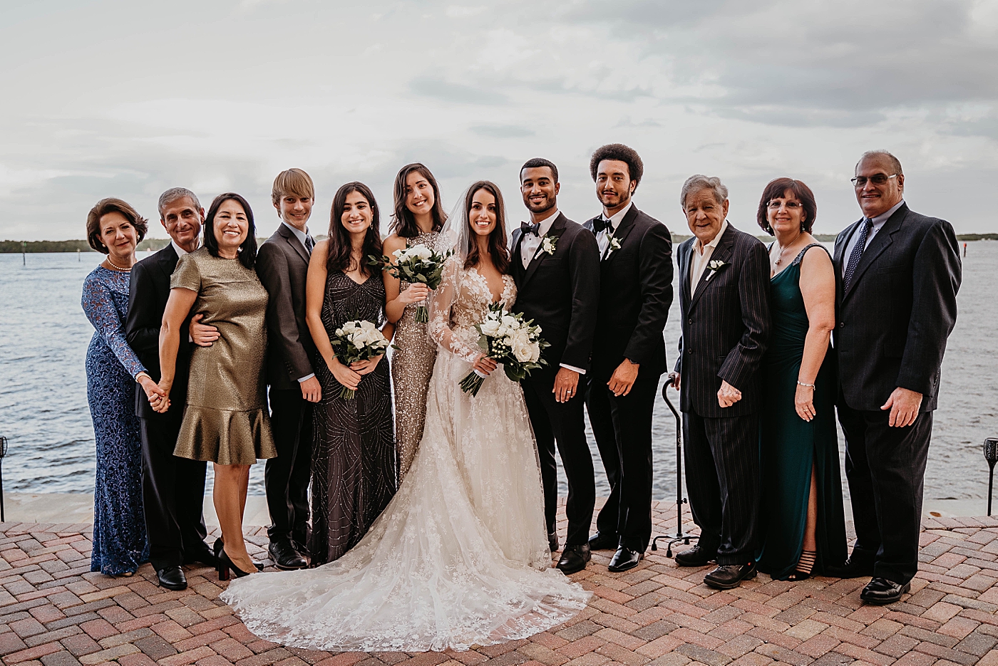 Family Portrait Intimate Home Wedding captured by South Florida Wedding Photographer Krystal Capone Photography