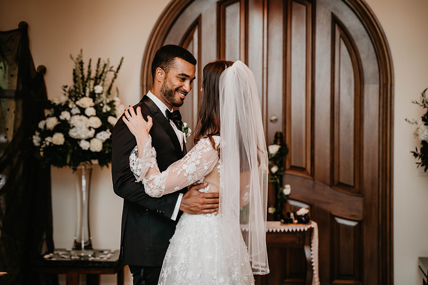 First dance Intimate Home Wedding captured by South Florida Wedding Photographer Krystal Capone Photography