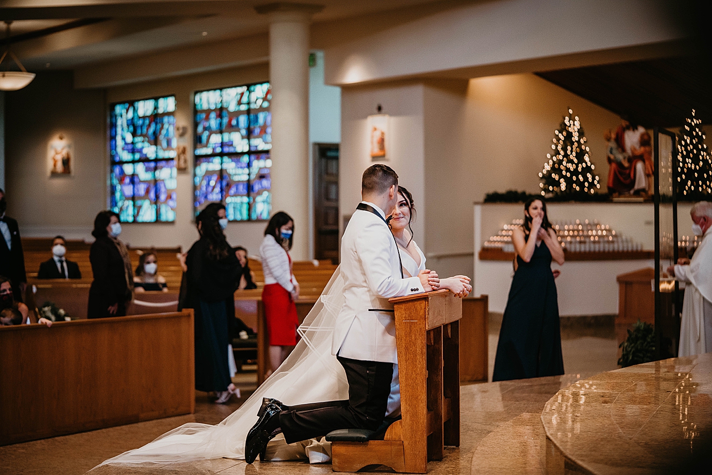 Bride and Groom at the prayer bench Lavan Venue Wedding Photography captured by South Florida Wedding Photographer Krystal Capone Photography