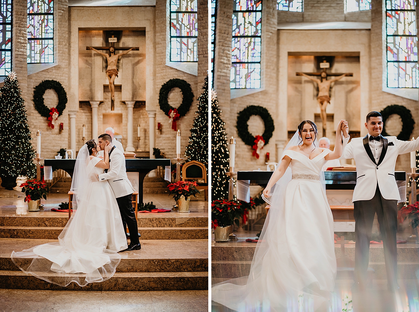Bride and Groom kissing just married Lavan Venue Wedding Photography captured by South Florida Wedding Photographer Krystal Capone Photography