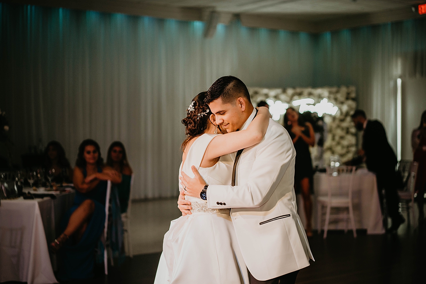 First dance Bride and Groom dancing Lavan Venue Wedding Photography captured by South Florida Wedding Photographer Krystal Capone Photography