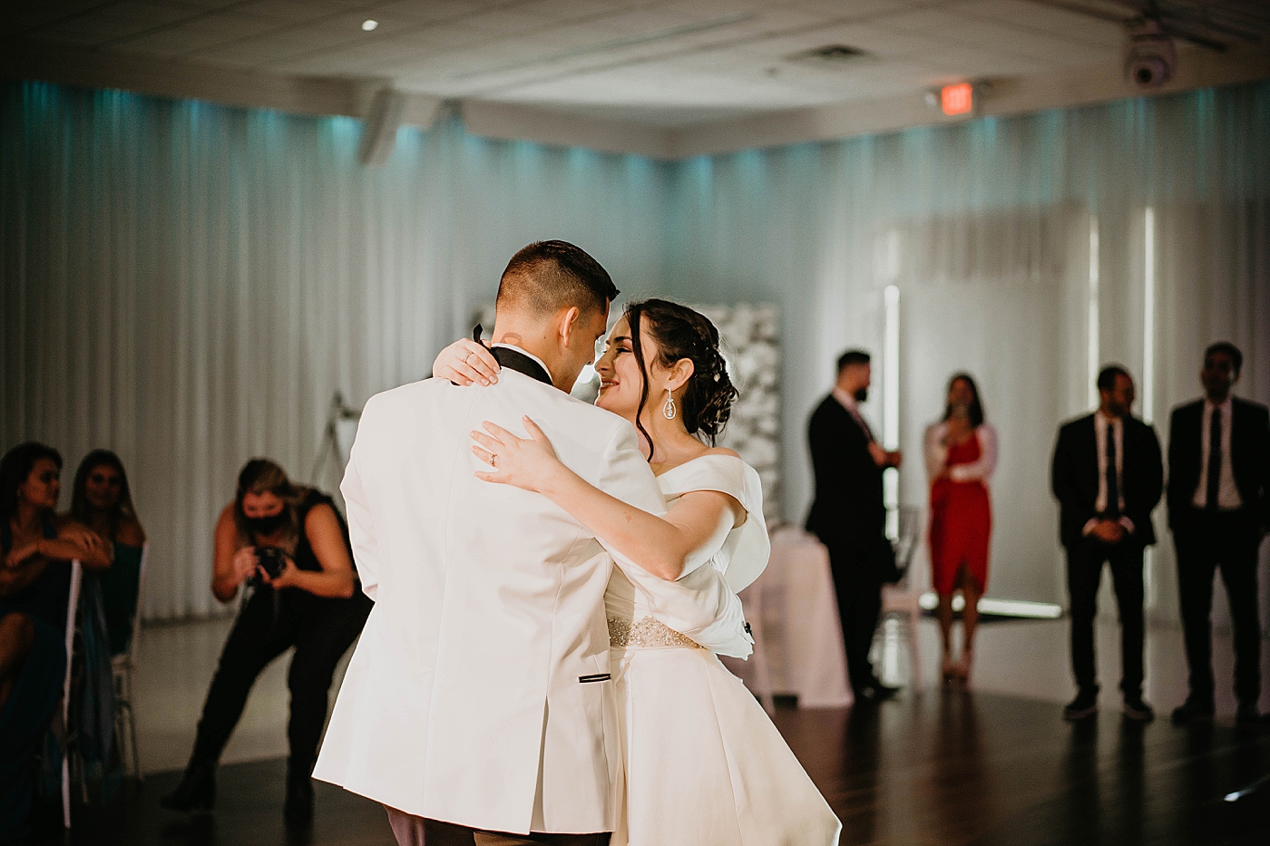 Bride and Groom first dance Reception Lavan Venue Wedding Photography captured by South Florida Wedding Photographer Krystal Capone PhotographyLavan Venue Wedding Photography captured by South Florida Wedding Photographer Krystal Capone Photography