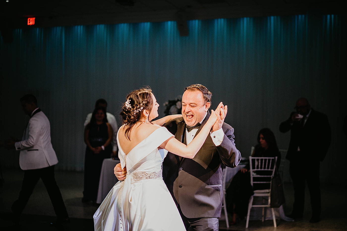 Father daughter dance Lavan Venue Wedding Photography captured by South Florida Wedding Photographer Krystal Capone Photography