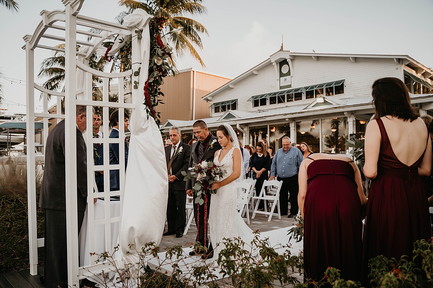 Ceremony prayer Out of the Blue Celebrations Wedding Photography captured by South Florida Wedding Photographer Krystal Capone Photography 