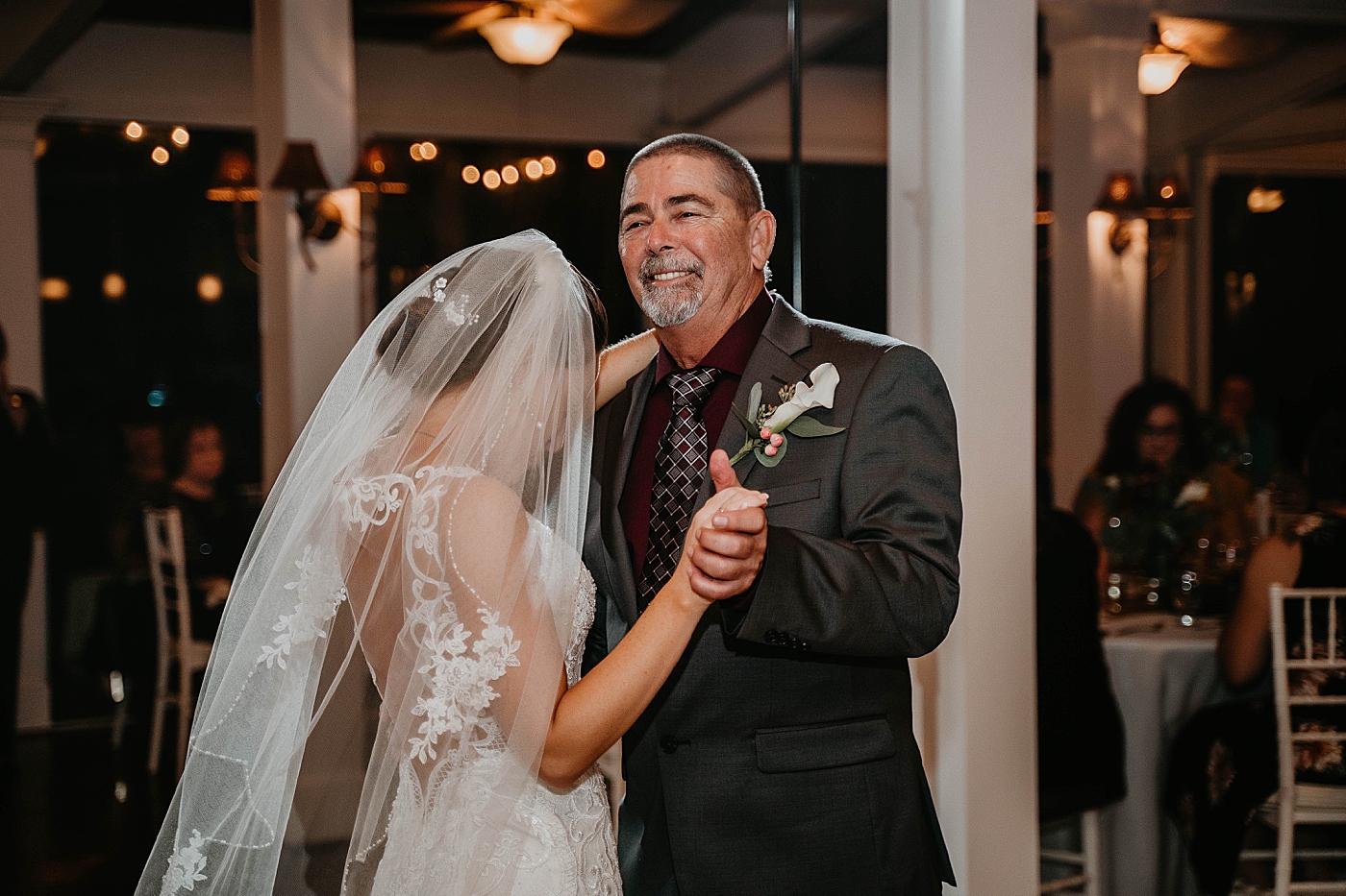 Father daughter dance Out of the Blue Celebrations Wedding Photography captured by South Florida Wedding Photographer Krystal Capone Photography 