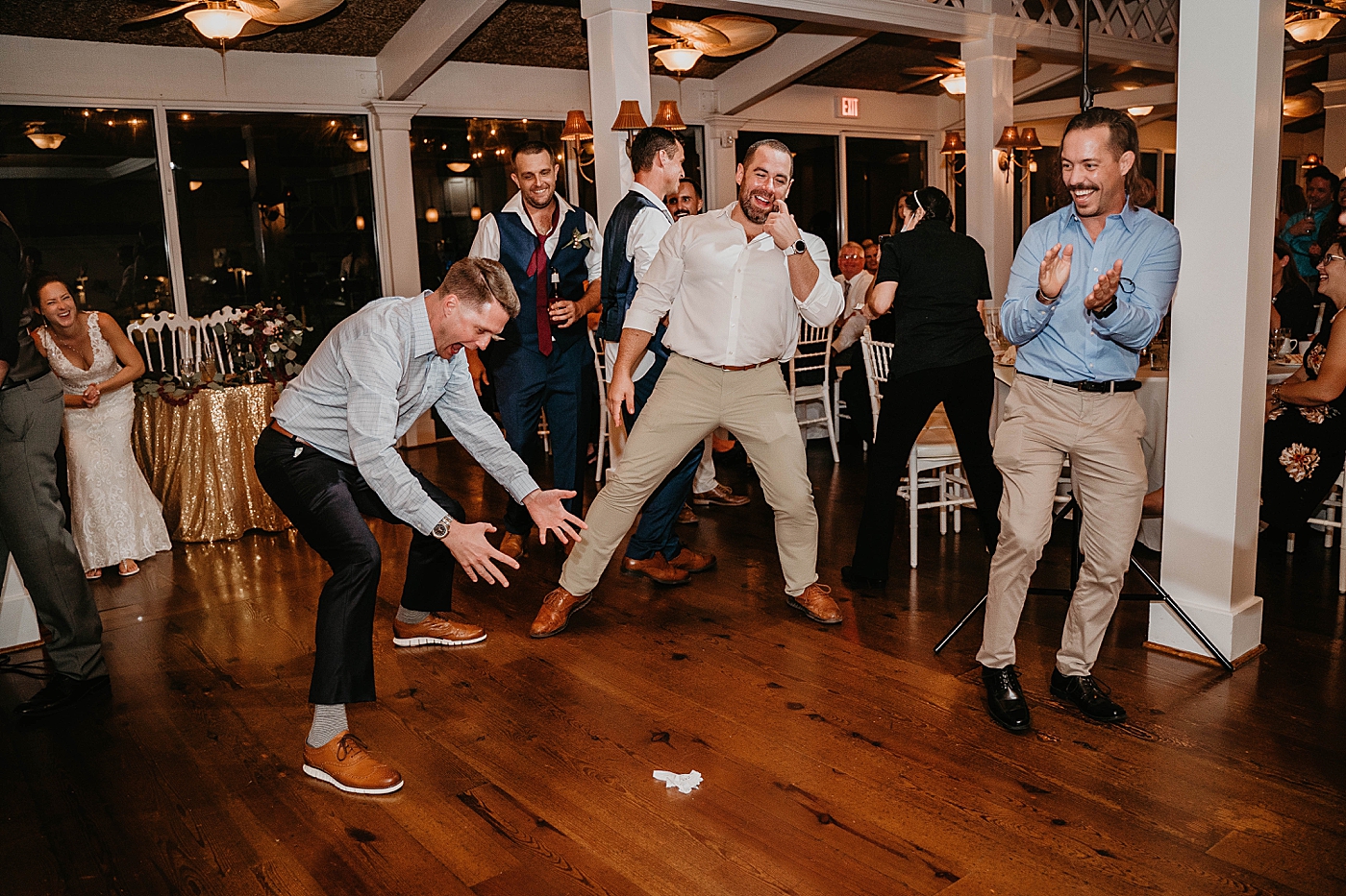 Dancing at Reception Out of the Blue Celebrations Wedding Photography captured by South Florida Wedding Photographer Krystal Capone Photography 