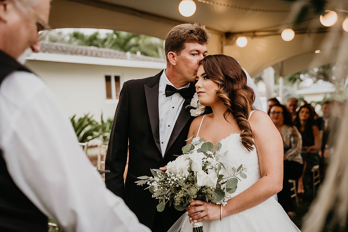 Bride and Groom intimate Ceremony Intimate South Florida Wedding Photography captured by Wedding Photographer Krystal Capone Photography