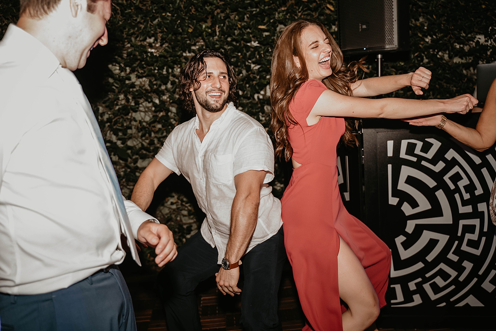 Guests having fun dancing at Reception Intimate South Florida Wedding Photography captured by South Florida Wedding Photographer Krystal Capone Photography 