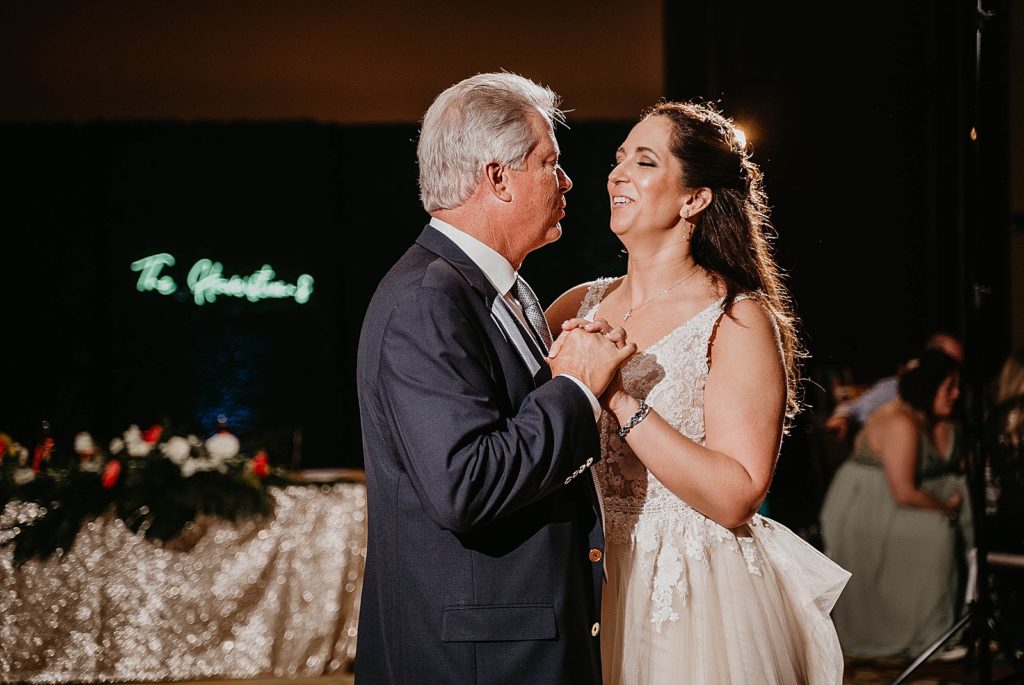 Father Daughter dance Jupiter Beach Resort Wedding Photography captured by South Florida Wedding Photographer Krystal Capone Photography 