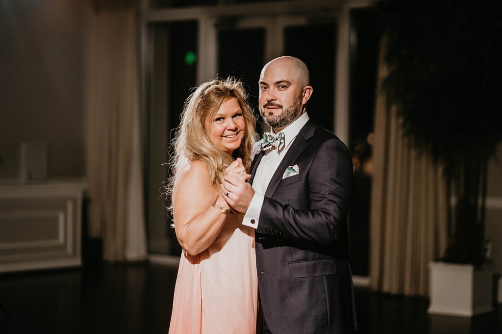 Mother son dance Pelican Club Wedding Photography captured by South Florida Wedding Photographer Krystal Capone Photography 