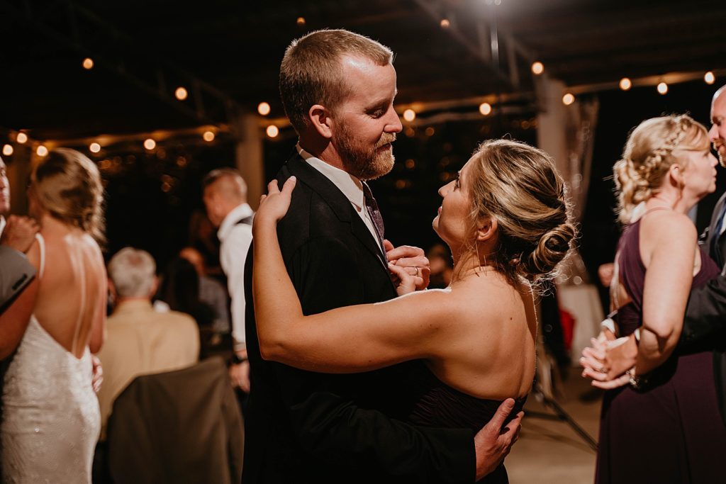 Couples dancing during Reception The Lake House Fort Pierce Wedding Photography captured by South Florida Wedding Photographer Krystal Capone Photography 